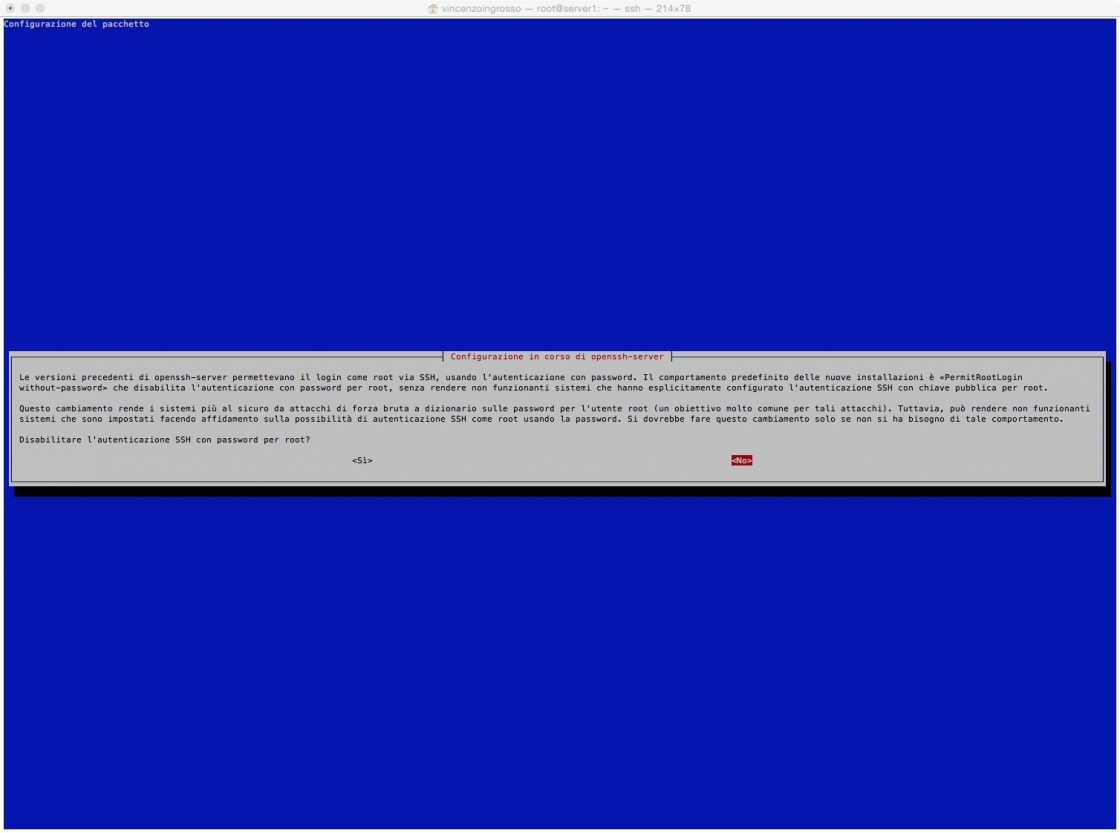 Ssh root login Vincenzo Ingrosso Weblog