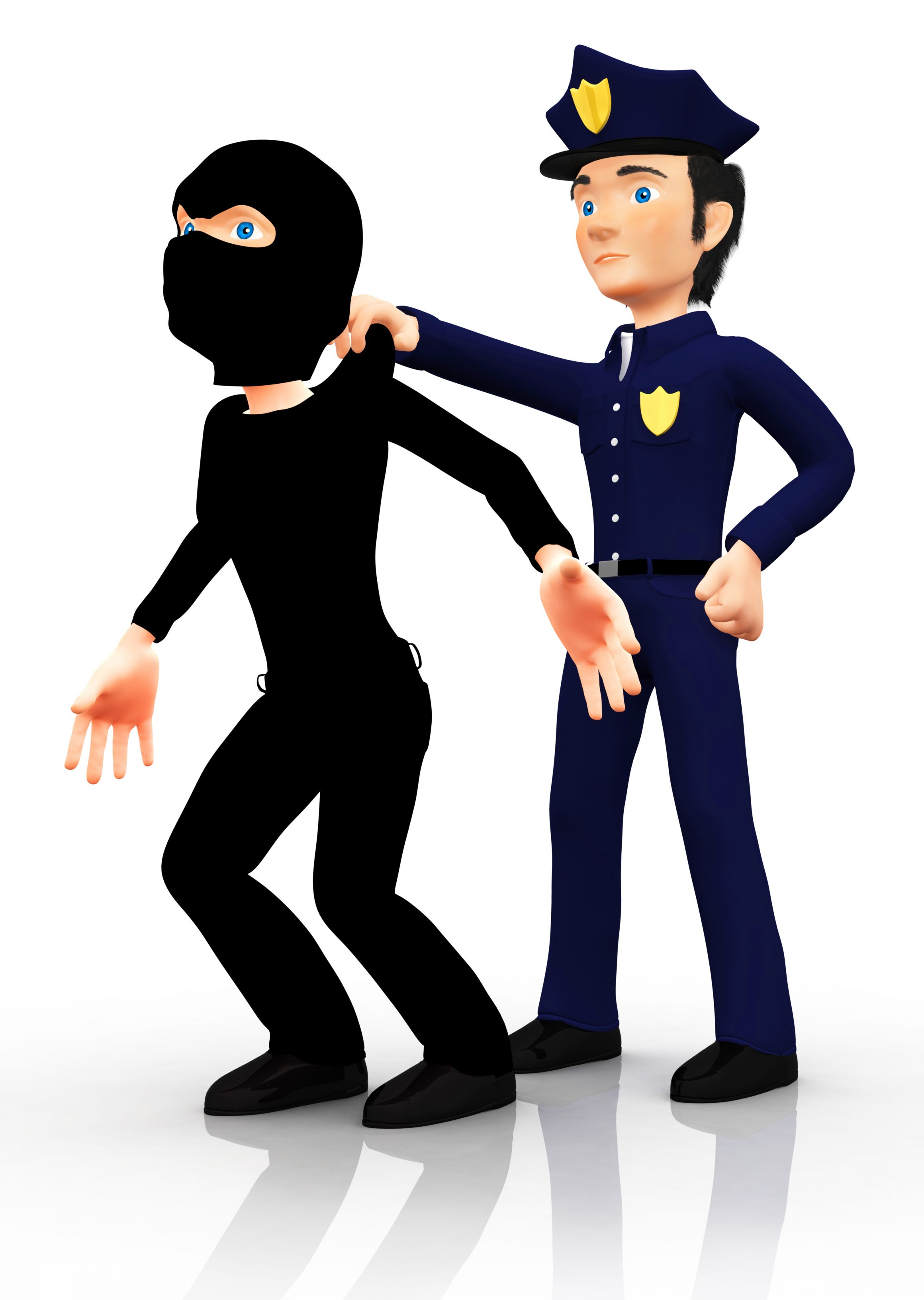 3D Police Arresting A Thief Vincenzo Ingrosso Weblog